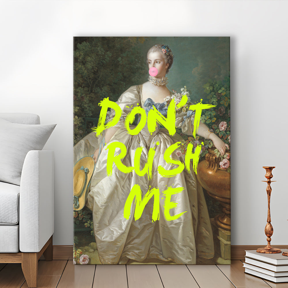 Don'T Rush Me Blue Dress, Canvas Art Print Decor, Painting Art, Canvas Prints Wall Art