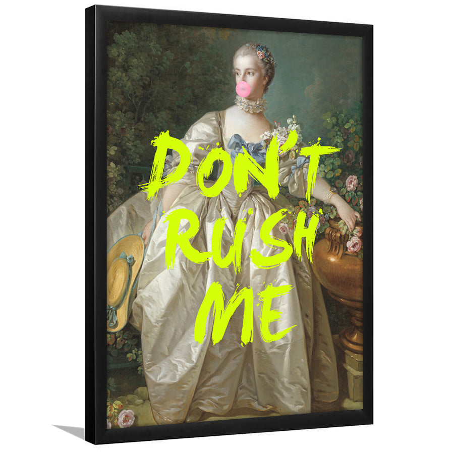 Don'T Rush Me Blue Dress, Framed Picture Print,, Framed Art Prints Wall Decor