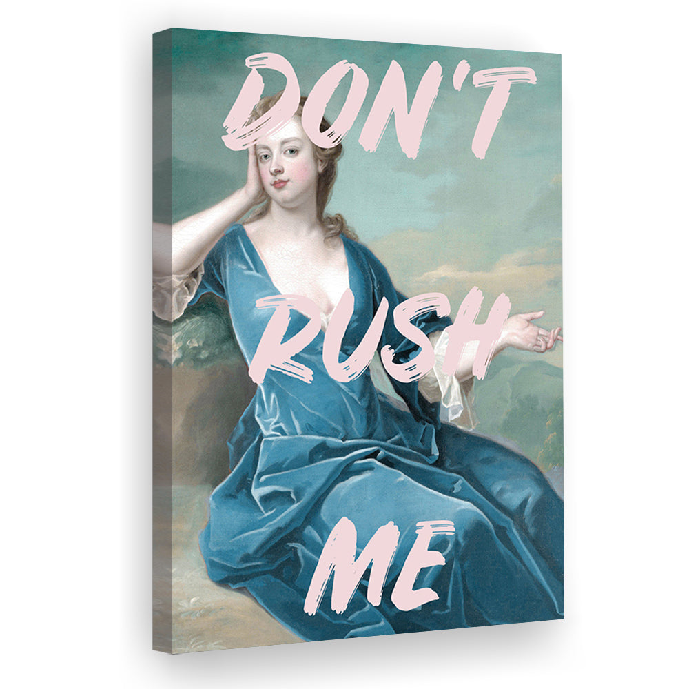 Don'T Rush Me Neon, Canvas Art Print Decor, Painting Art, Canvas Prints Wall Art