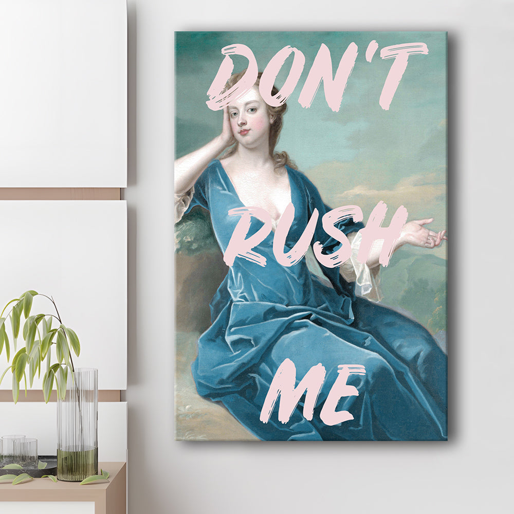 Don'T Rush Me Neon, Canvas Art Print Decor, Painting Art, Canvas Prints Wall Art