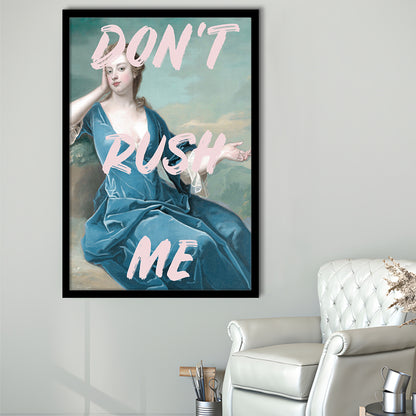 Don'T Rush Me Neon, Framed Picture Print,, Framed Art Prints Wall Decor