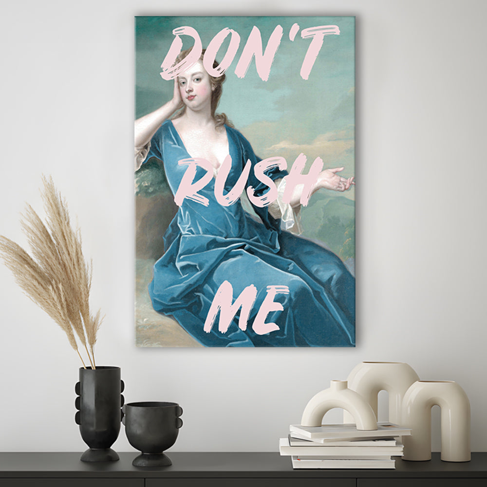 Don'T Rush Me Neon, Canvas Art Print Decor, Painting Art, Canvas Prints Wall Art