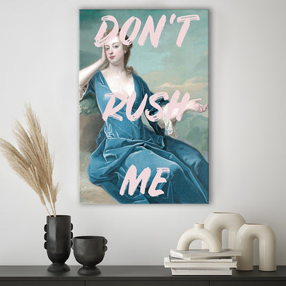 Don'T Rush Me Neon, Canvas Art Print Decor, Painting Art, Canvas Prints Wall Art