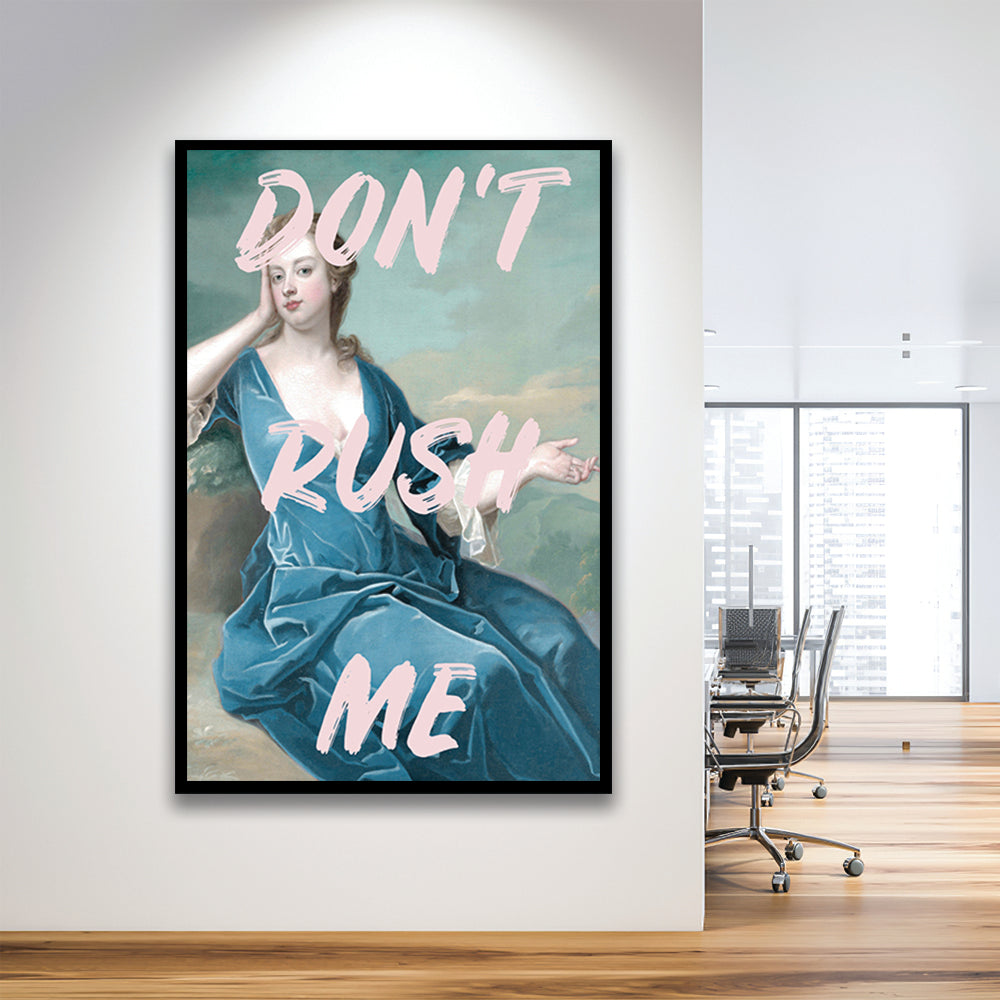 Don'T Rush Me Neon, Framed Picture Print,, Framed Art Prints Wall Decor