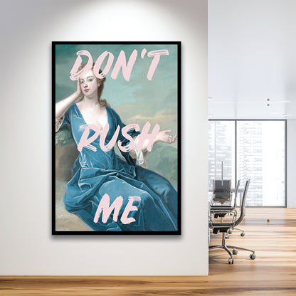 Don'T Rush Me Neon, Framed Picture Print,, Framed Art Prints Wall Decor