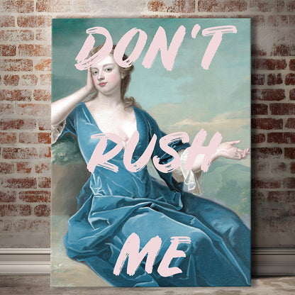 Don'T Rush Me Neon, Canvas Art Print Decor, Painting Art, Canvas Prints Wall Art