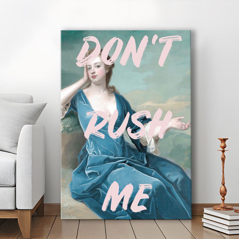 Don'T Rush Me Neon, Canvas Art Print Decor, Painting Art, Canvas Prints Wall Art