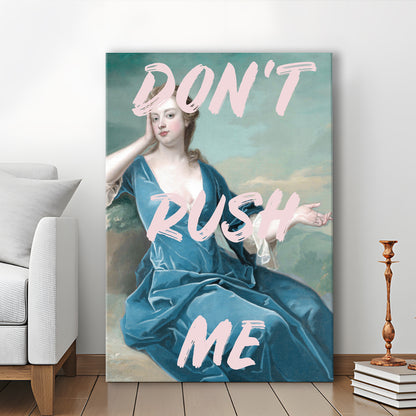 Don'T Rush Me Neon, Canvas Art Print Decor, Painting Art, Canvas Prints Wall Art