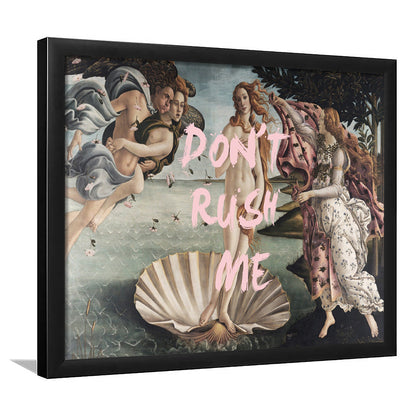 Don'T Rush Me Venus Art, Framed  Print, Painting Art, Framed Art Print Wall Decor, Framed Picture