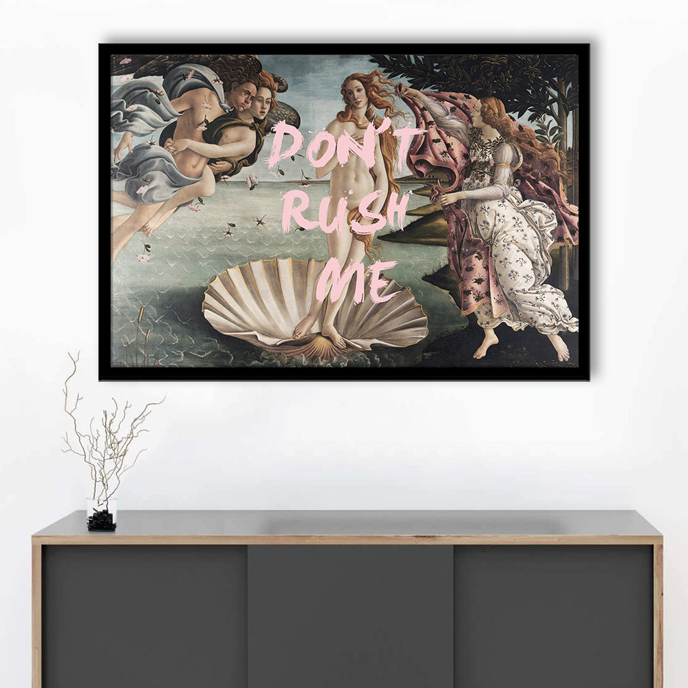 Don'T Rush Me Venus Art, Framed  Print, Painting Art, Framed Art Print Wall Decor, Framed Picture