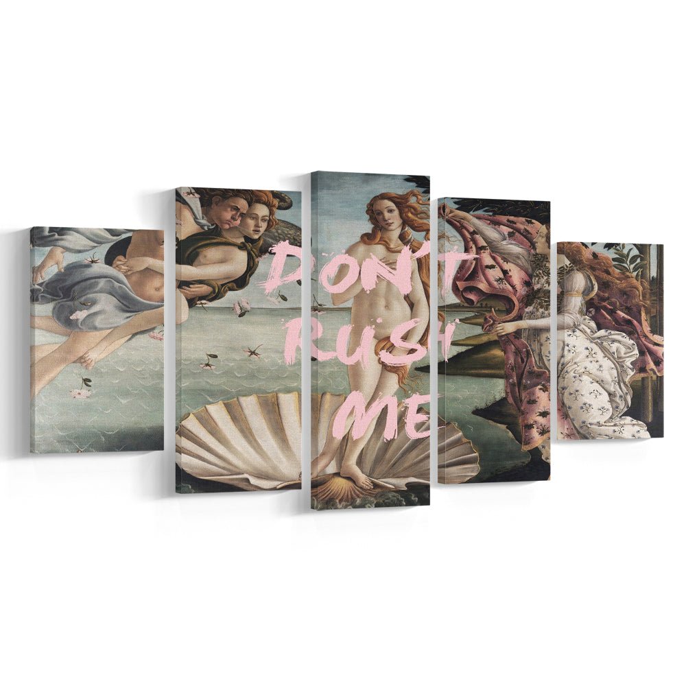 Don'T Rush Me Venus Art, Canvas Art Decor Print, Painting Art, Mixed Panels Canvas Print Wall Art