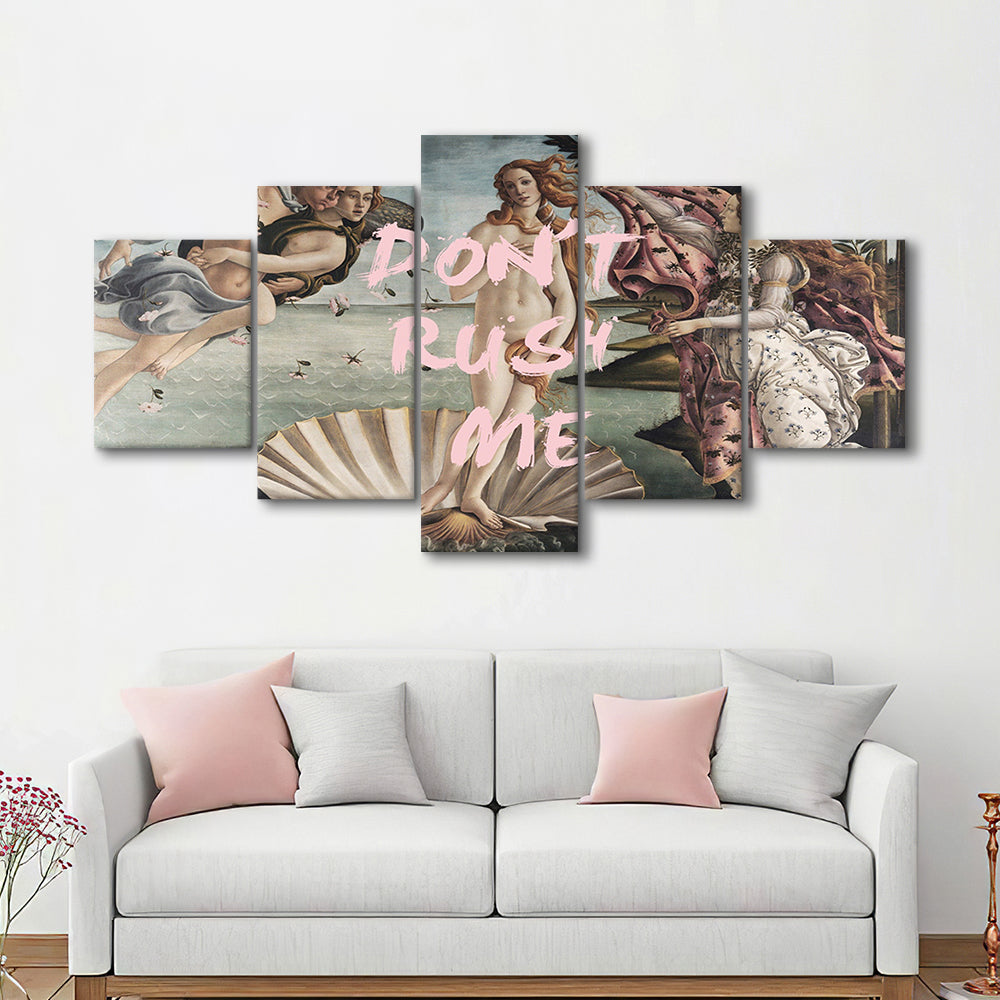 Don'T Rush Me Venus Art, Canvas Art Decor Print, Painting Art, Mixed Panels Canvas Print Wall Art