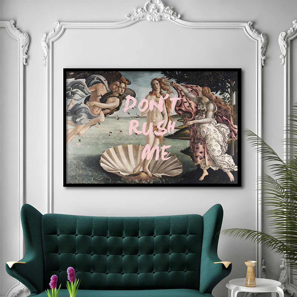 Don'T Rush Me Venus Art, Framed  Print, Painting Art, Framed Art Print Wall Decor, Framed Picture