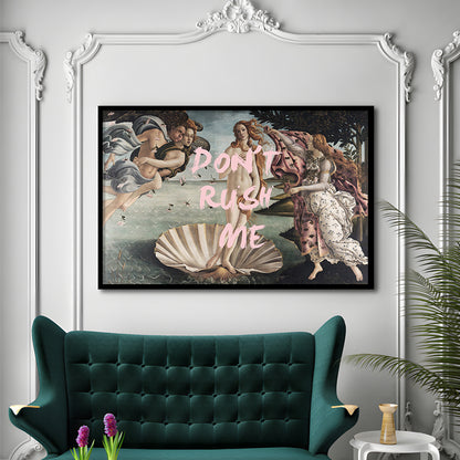Don'T Rush Me Venus Art, Framed  Print, Painting Art, Framed Art Print Wall Decor, Framed Picture