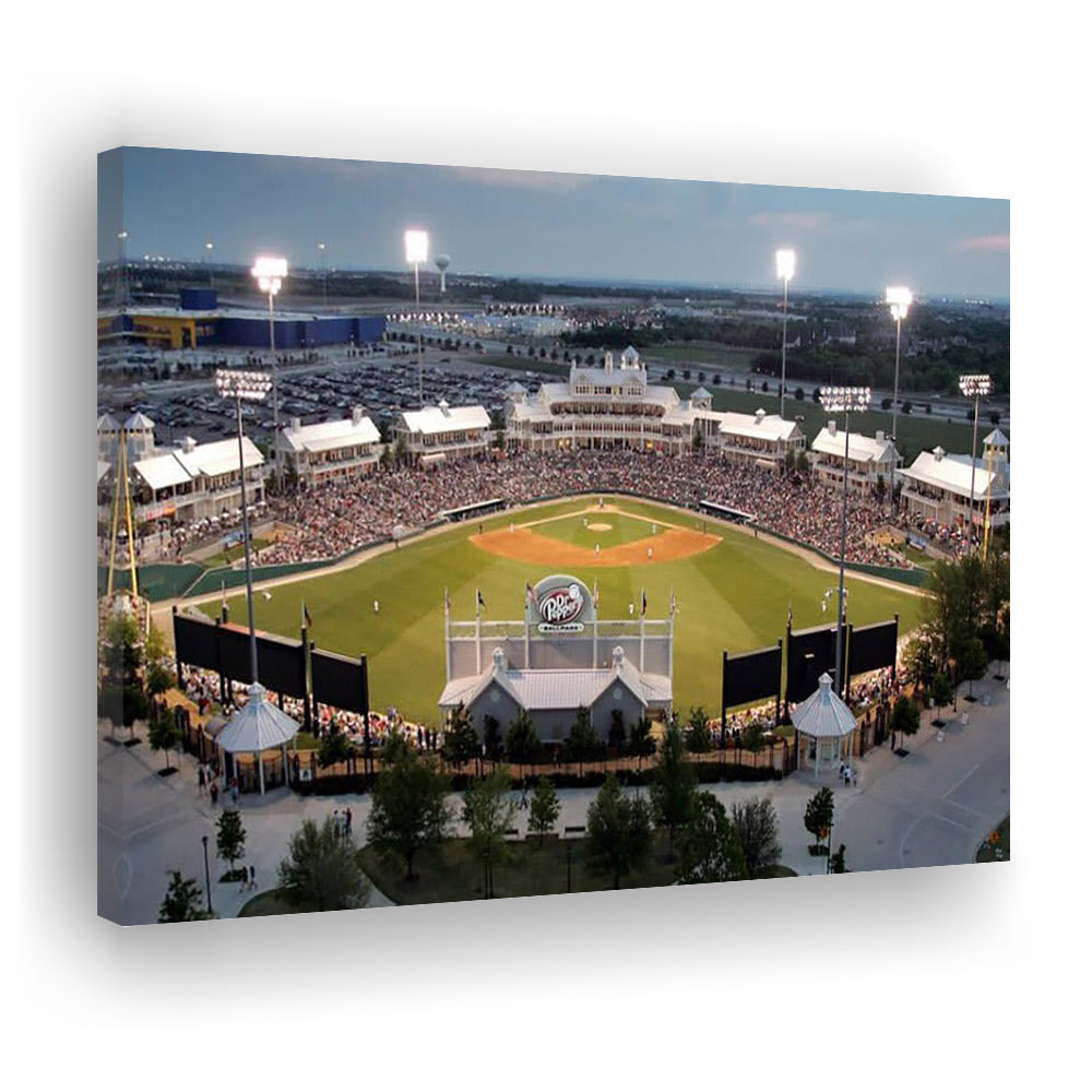 Dr Pepper Ballpark, Stadium Canvas, Sport Art, Gift for him, Man Cave Decor, Art Print, Canvas Print Wall Art