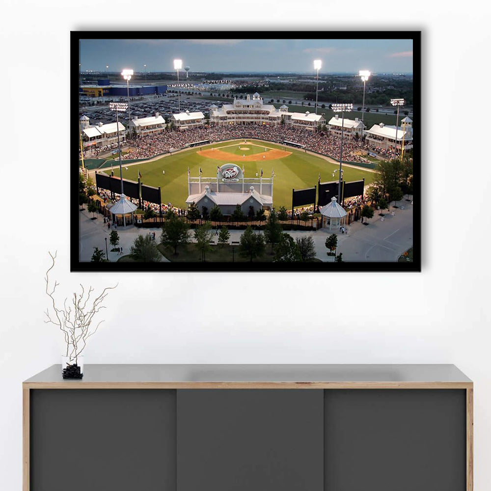 Dr Pepper Ballpark, Stadium Canvas, Sport Art, Gift for him, Framed Art Print Wall Decor, Picture Framed