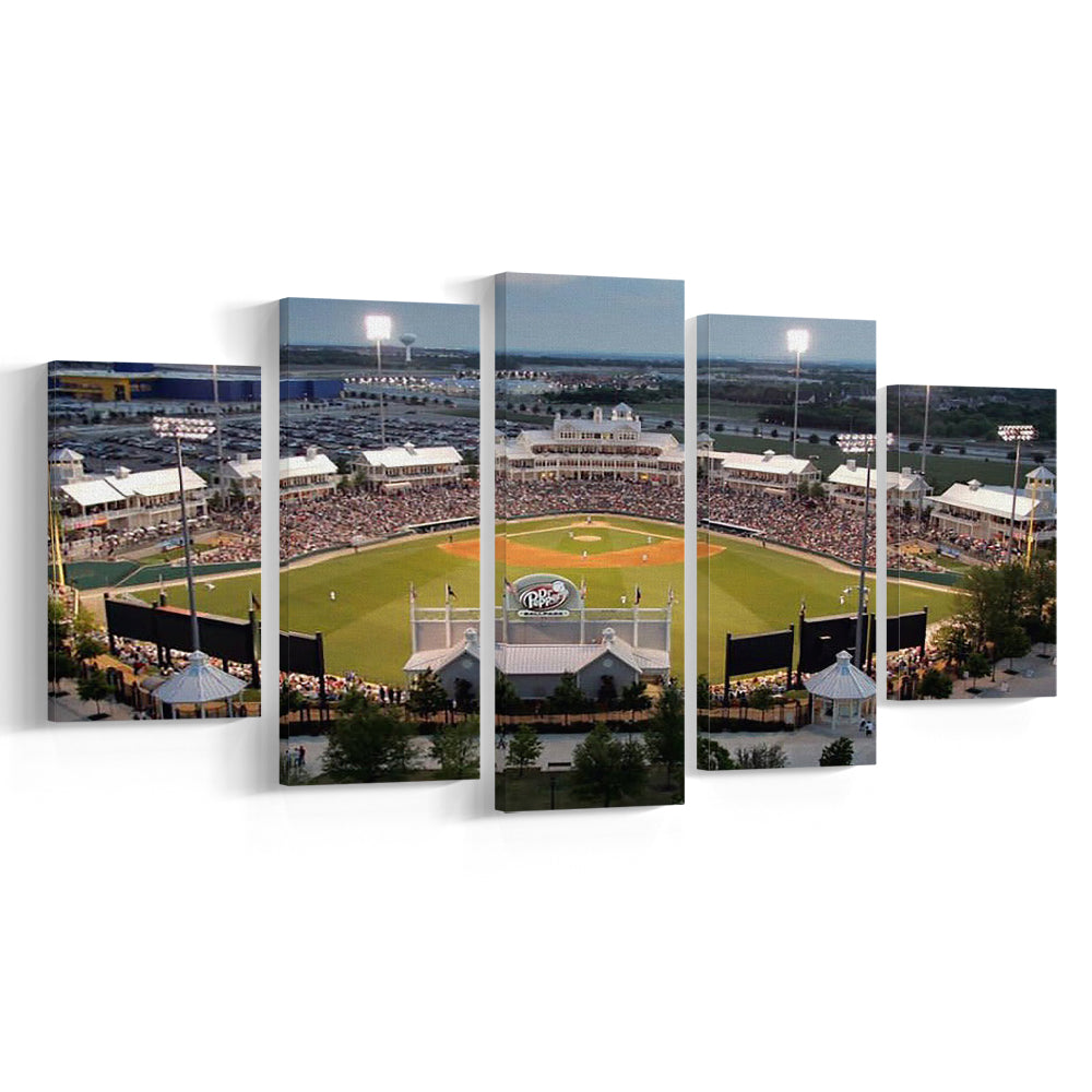 Dr Pepper Ballpark, Stadium Canvas, Sport Art, Gift for him, 5 Panel, Large Canvas, Canvas Print Wall Art