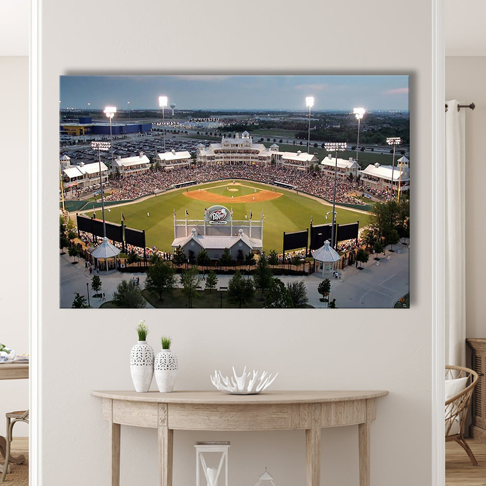 Dr Pepper Ballpark, Stadium Canvas, Sport Art, Gift for him, Man Cave Decor, Art Print, Canvas Print Wall Art