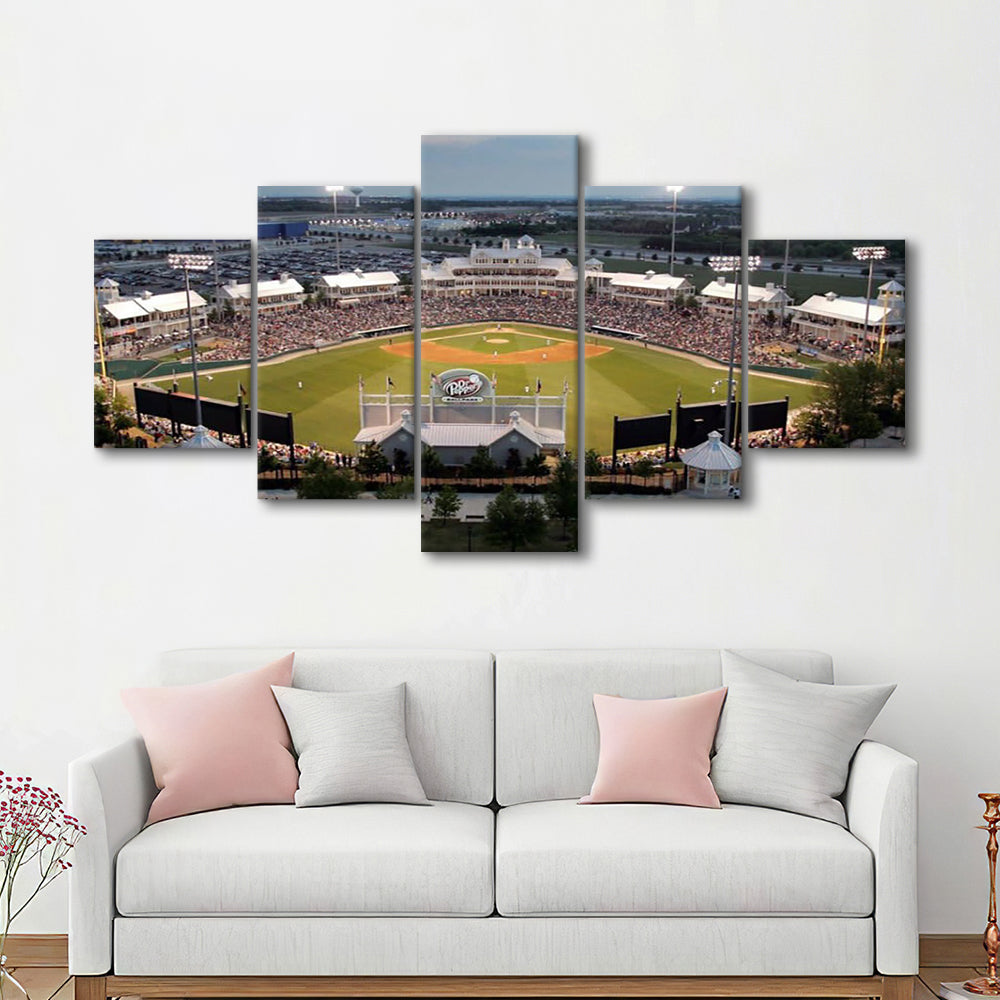 Dr Pepper Ballpark, Stadium Canvas, Sport Art, Gift for him, 5 Panel, Large Canvas, Canvas Print Wall Art