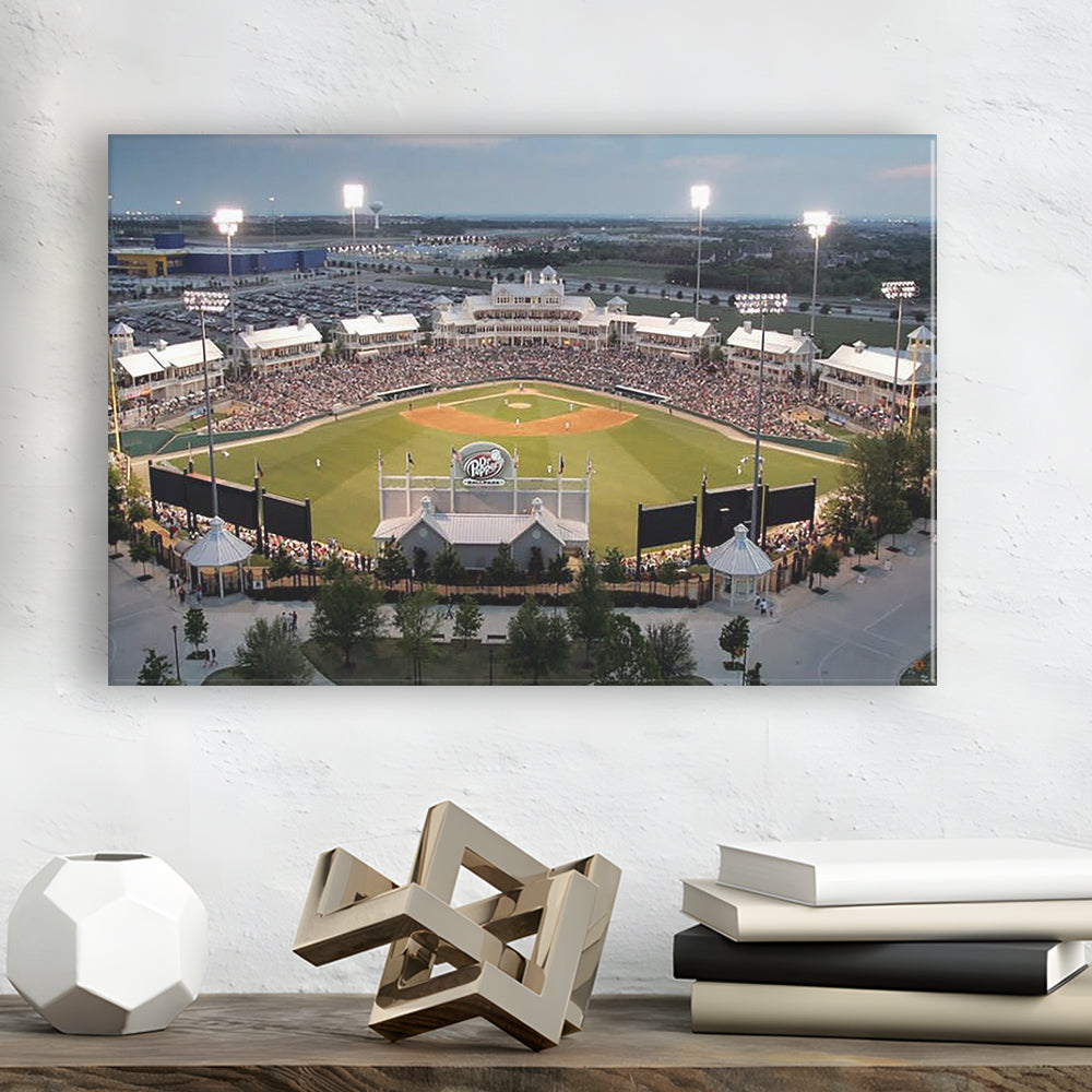 Dr Pepper Ballpark, Stadium Canvas, Sport Art, Gift for him, Man Cave Decor, Art Print, Canvas Print Wall Art