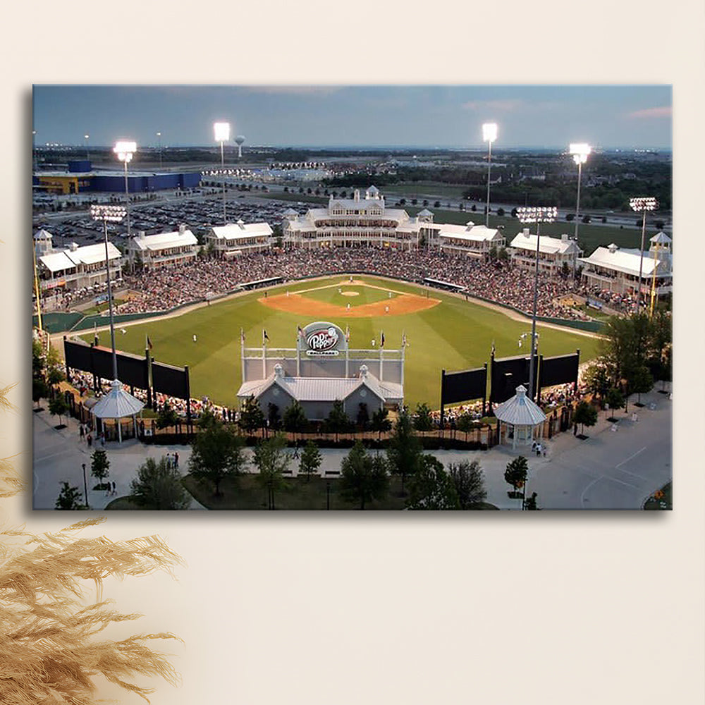 Dr Pepper Ballpark, Stadium Canvas, Sport Art, Gift for him, Man Cave Decor, Art Print, Canvas Print Wall Art