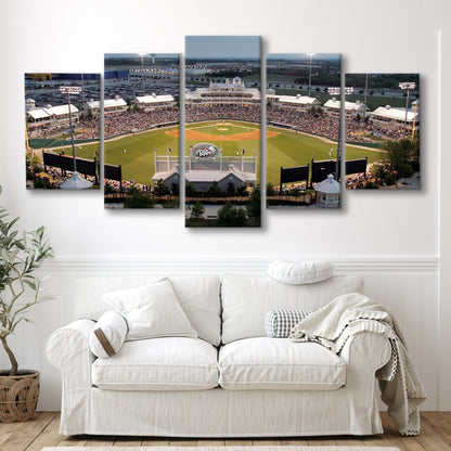 Dr Pepper Ballpark, Stadium Canvas, Sport Art, Gift for him, 5 Panel, Large Canvas, Canvas Print Wall Art