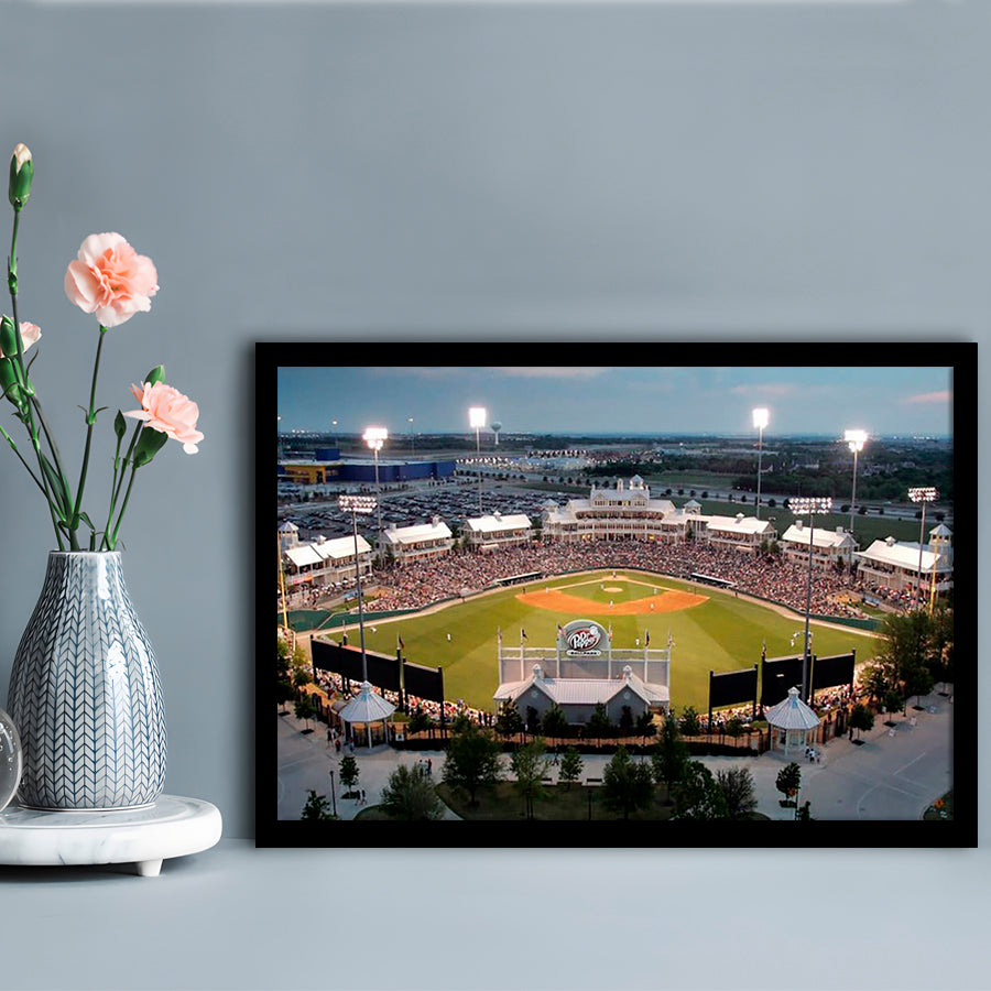 Dr Pepper Ballpark, Stadium Canvas, Sport Art, Gift for him, Framed Art Print Wall Decor, Picture Framed