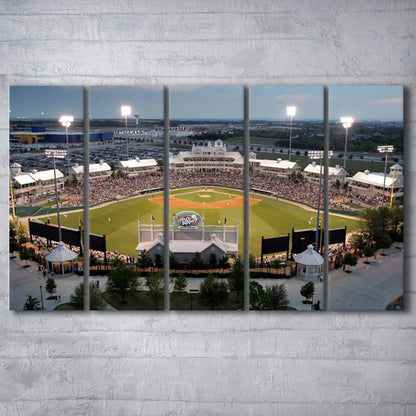 Dr Pepper Ballpark, Stadium Canvas, Sport Art, 5 Panel B, Extra Large Canvas, Canvas Print Wall Art