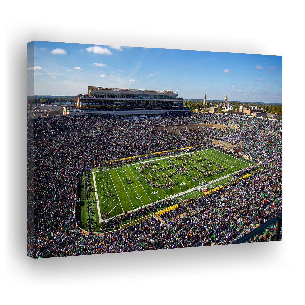 Draft Notre Dame, Stadium Canvas, Sport Art, Gift for him, Man Cave Decor, Art Print, Canvas Print Wall Art