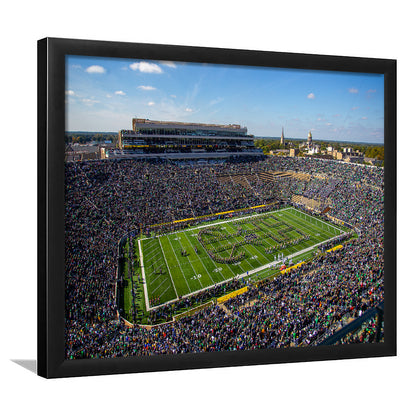 Draft Notre Dame, Stadium Canvas, Sport Art, Gift for him, Framed Art Print Wall Decor, Picture Framed