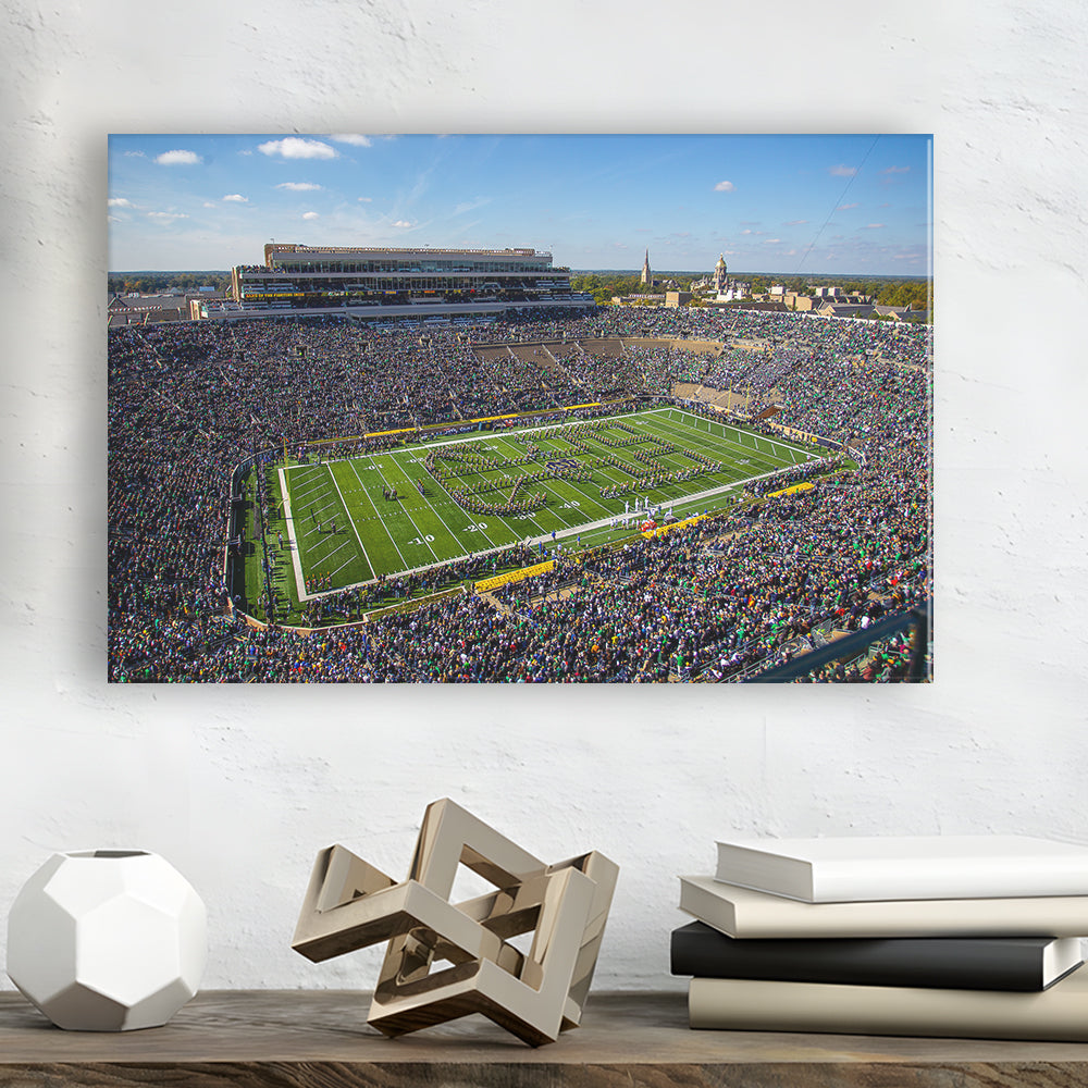 Draft Notre Dame, Stadium Canvas, Sport Art, Gift for him, Man Cave Decor, Art Print, Canvas Print Wall Art