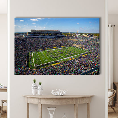Draft Notre Dame, Stadium Canvas, Sport Art, Gift for him, Man Cave Decor, Art Print, Canvas Print Wall Art