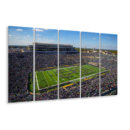 Draft Notre Dame, Stadium Canvas, Sport Art, 5 Panel B, Extra Large Canvas, Canvas Print Wall Art