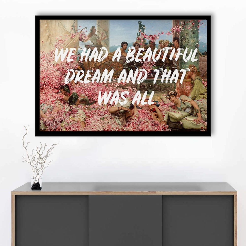 Dream Roses, Framed  Print, Painting Art, Framed Art Print Wall Decor, Framed Picture