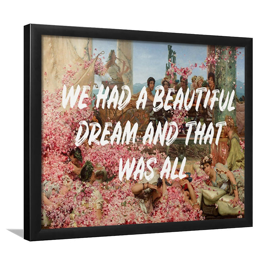 Dream Roses, Framed  Print, Painting Art, Framed Art Print Wall Decor, Framed Picture