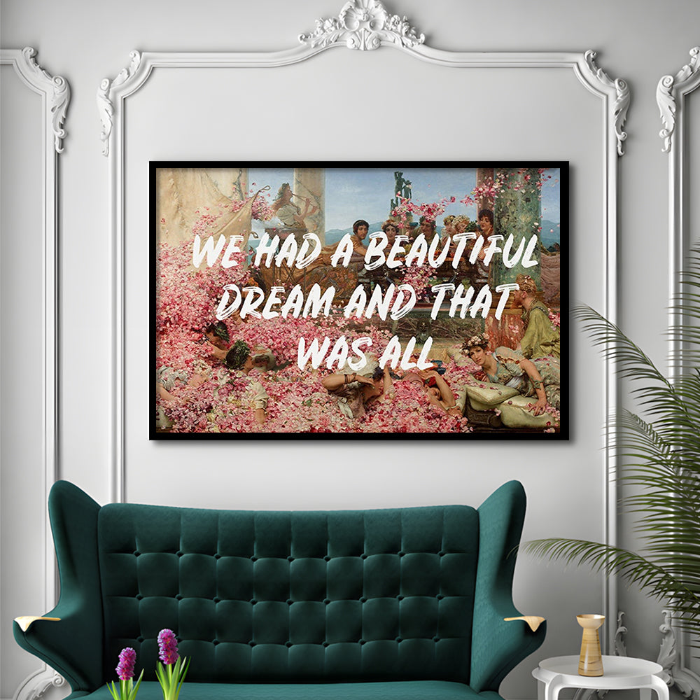 Dream Roses, Framed  Print, Painting Art, Framed Art Print Wall Decor, Framed Picture