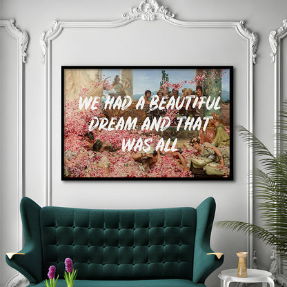 Dream Roses, Framed  Print, Painting Art, Framed Art Print Wall Decor, Framed Picture
