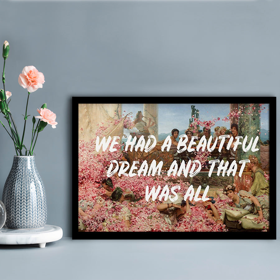 Dream Roses, Framed  Print, Painting Art, Framed Art Print Wall Decor, Framed Picture