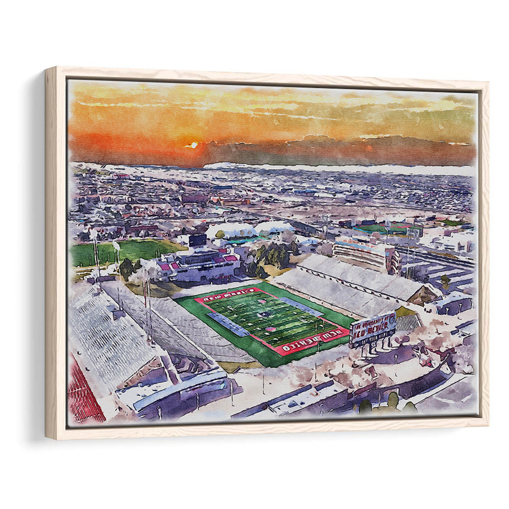 Dreamstyle Stadium, University Painting Stadium Watercolor, Sport Gift Art, Framed Canvas Print Wall Art