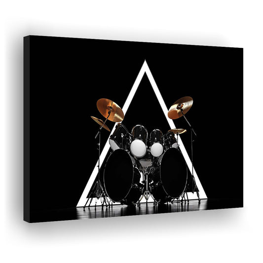 Drum Kit Canvas Print, Music Wall Decor, Gift for Drummer, Cavas Print Wall Art Hom Decor