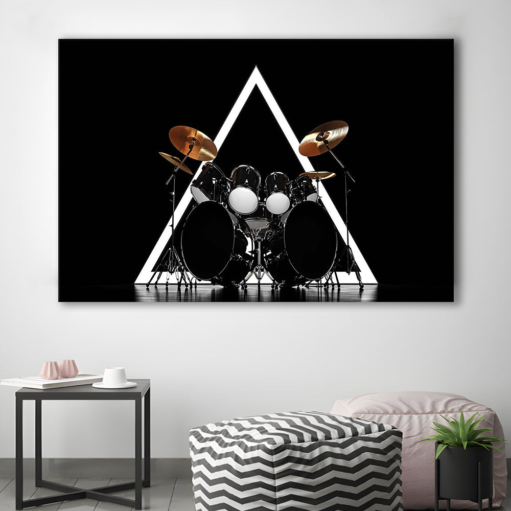 Drum Kit Canvas Print, Music Wall Decor, Gift for Drummer, Cavas Print Wall Art Hom Decor