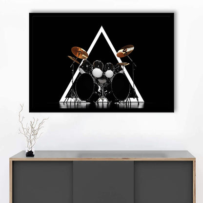 Drum Kit Art Prints, Music Wall Decor, Gift For Drummer, Framed Art Print, Picture Framed