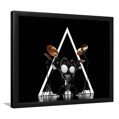 Drum Kit Art Prints, Music Wall Decor, Gift For Drummer, Framed Art Print, Picture Framed
