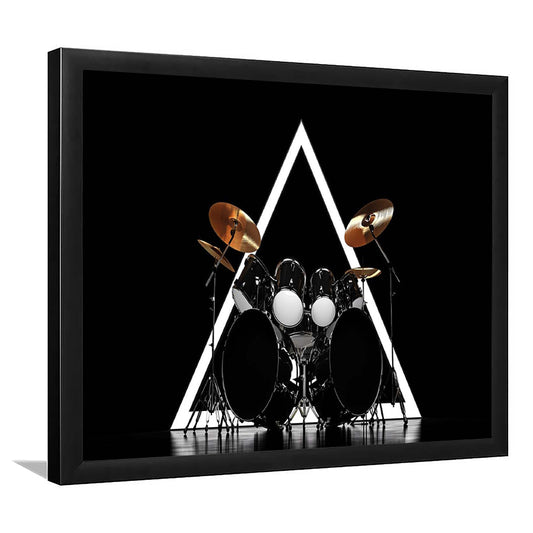 Drum Kit Art Prints, Music Wall Decor, Gift For Drummer, Framed Art Print, Picture Framed
