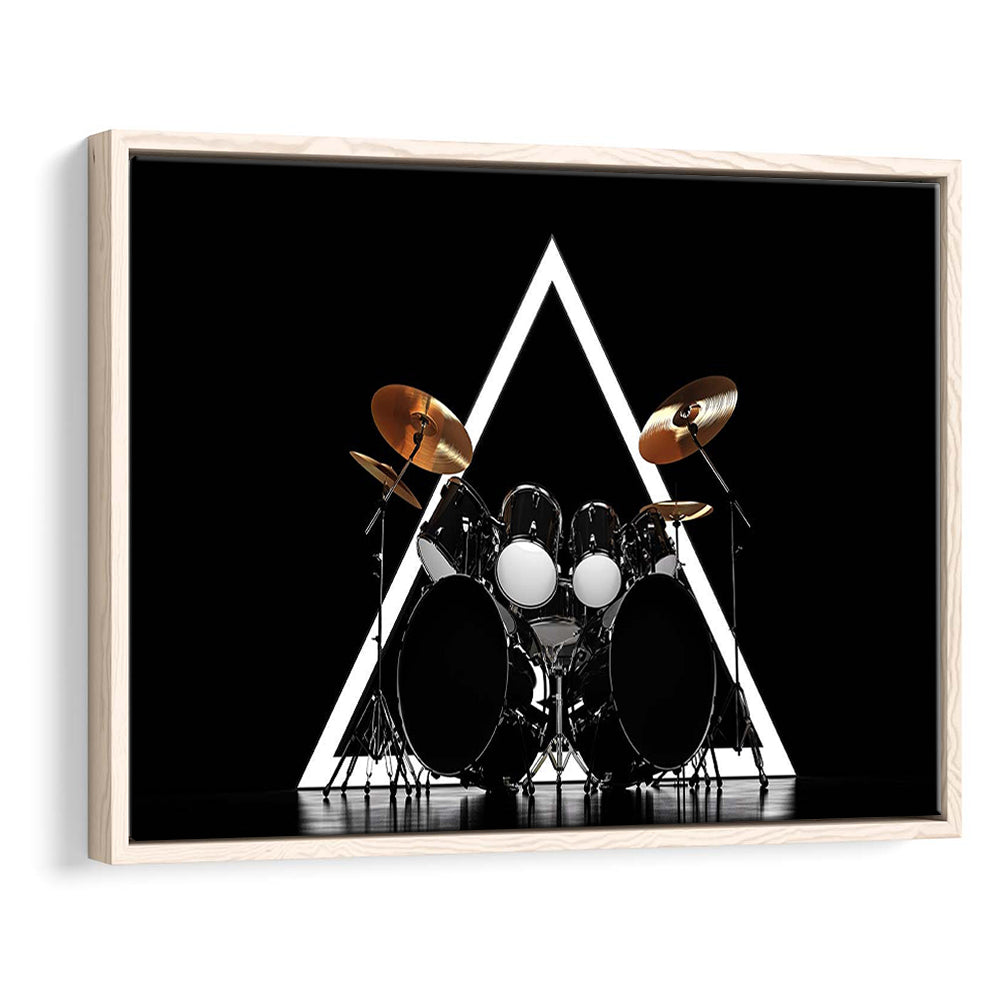 Drum Kit Canvas Print, Music Wall Decor, Gift For Drummer, Framed Cavas Print, Floating Frame