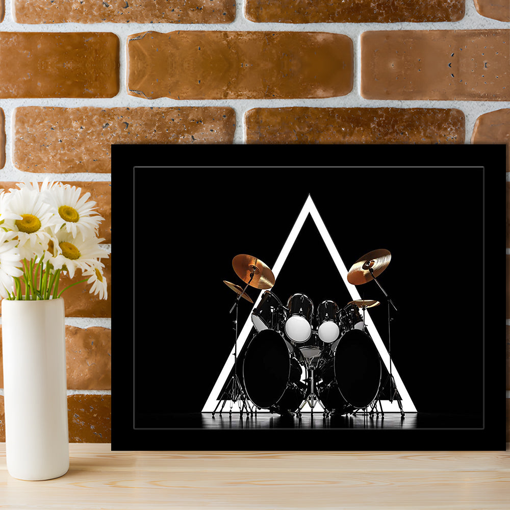 Drum Kit Art Prints, Music Wall Decor, Gift For Drummer, Framed Art Print, Picture Framed
