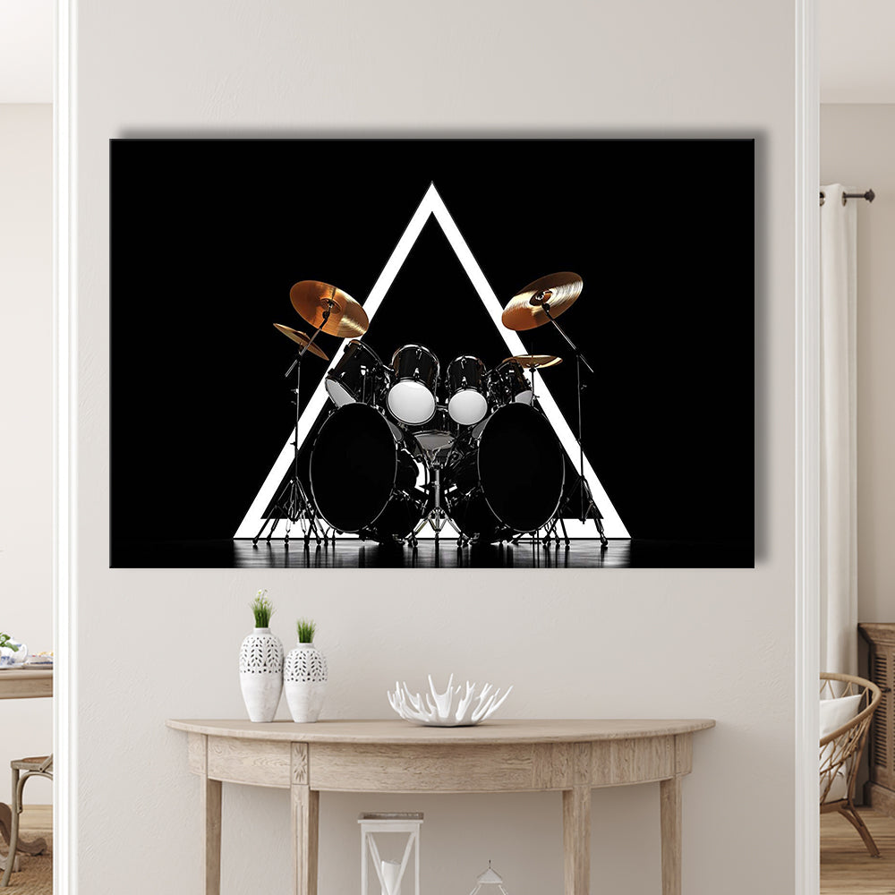 Drum Kit Canvas Print, Music Wall Decor, Gift for Drummer, Cavas Print Wall Art Hom Decor