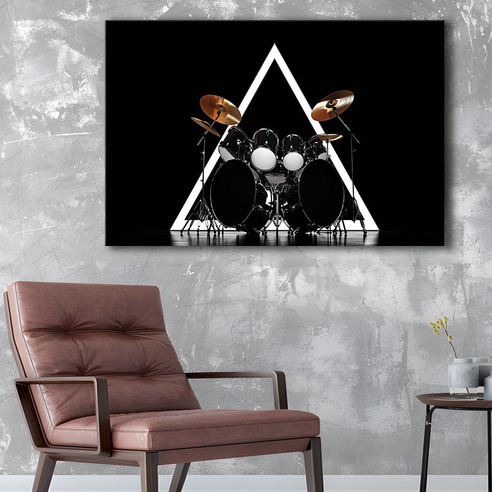 Drum Kit Canvas Print, Music Wall Decor, Gift for Drummer, Cavas Print Wall Art Hom Decor