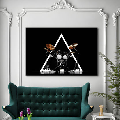 Drum Kit Art Prints, Music Wall Decor, Gift For Drummer, Framed Art Print, Picture Framed
