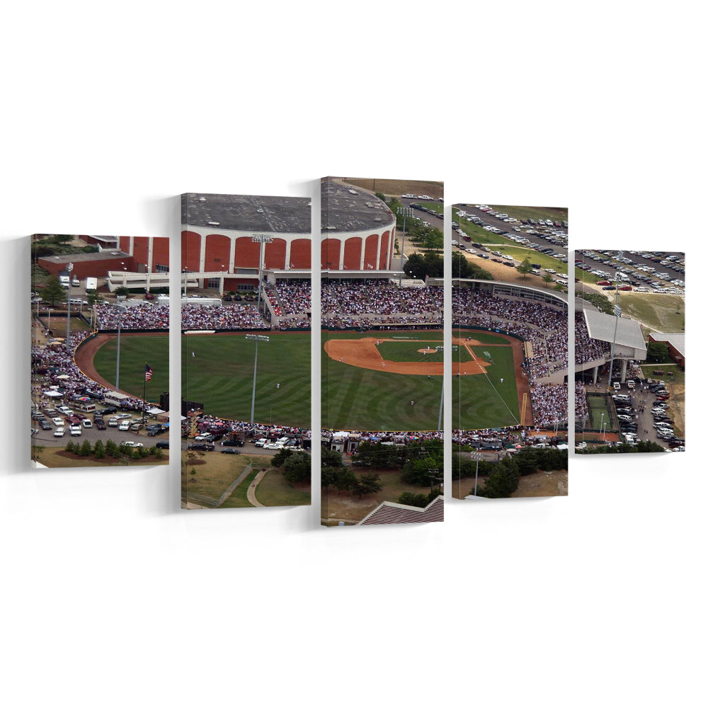 Dudy Noble Field Aerial View, Stadium Canvas, Sport Art, Gift for him, 5 Panel, Large Canvas, Canvas Print Wall Art